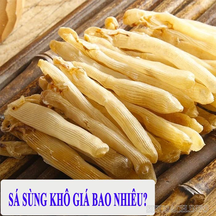 Giá sá sùng khác nhau tùy vào kích thước, nguồn gốc