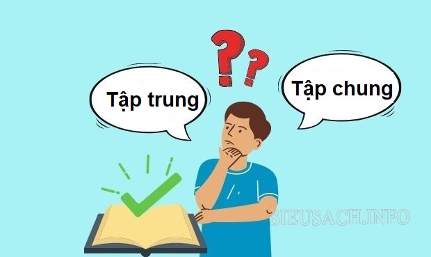 Tập trung là từ đúng chính tả, còn tập chung sai chính tả