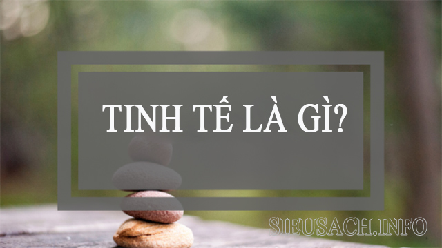 Tinh tế là sự tế nhị, nhạy cảm, tỉ mỉ