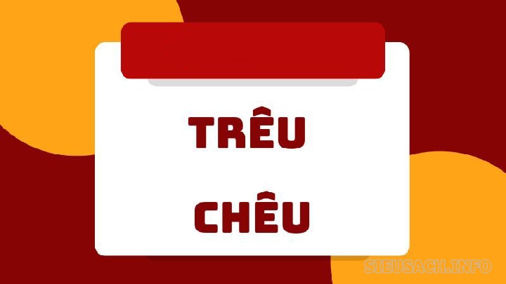 Trêu hay chêu đúng chính tả